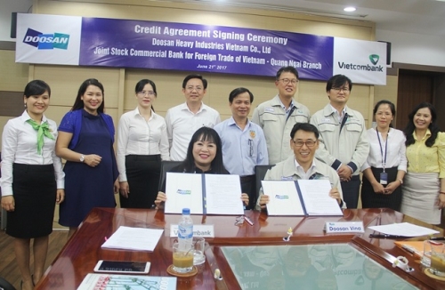 Vietcombank Quảng Ngãi cấp tín dụng trị giá 2.271 tỷ đồng cho Doosan Vina