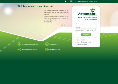 Vietcombank sẽ ngừng cung cấp dịch vụ VCB – iB@nking trên máy tính phiên bản cũ