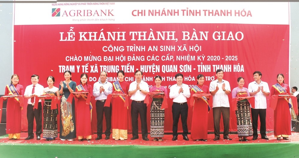 Agribank Chi nhánh tỉnh Thanh Hóa: Khánh thành và bàn giao 2 công trình an sinh xã hội