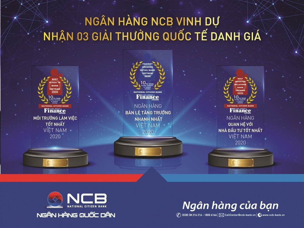 NCB giành 3 giải thưởng quốc tế