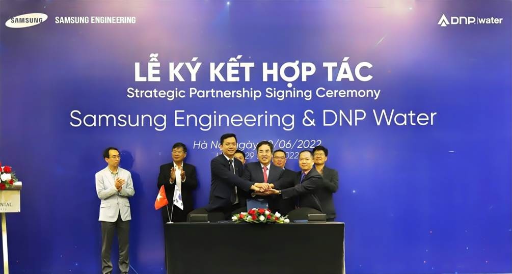 samsung engineering tro thanh co dong chien luoc cua dnp water