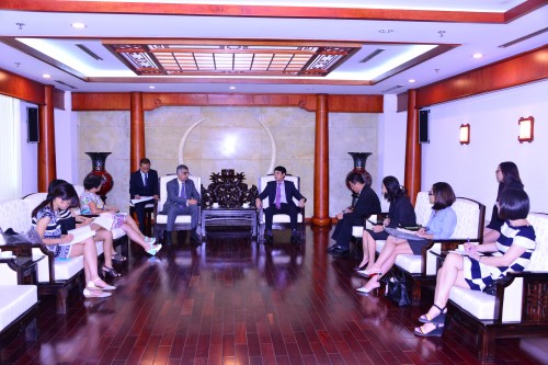 Chủ tịch VNBA tiếp Chủ tịch Nhóm công tác Ngân hàng thuộc diễn đàn doanh nghiệp Việt Nam