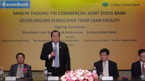 Sacombank vay 50 triệu USD từ Cathay United Bank