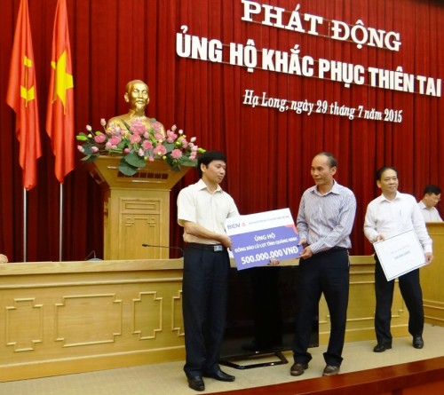 BIDV hỗ trợ 500 triệu đồng góp phần khắc phục thiệt hại do mưa lũ tại Quảng Ninh