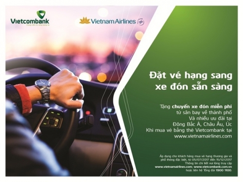 Vietcombank và Vietnam Airlines hợp tác mang đến nhiều ưu đãi cho KH