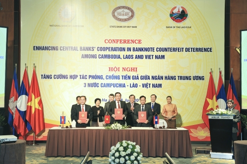 NHTW Campuchia - Lào - Việt Nam tăng cường hợp tác phòng, chống tiền giả