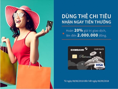 Eximbank ra mắt thẻ tín dụng quốc tế mới