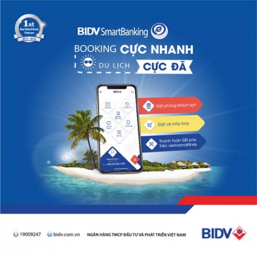 Booking cực nhanh – du lịch cực đã với BIDV SmartBanking