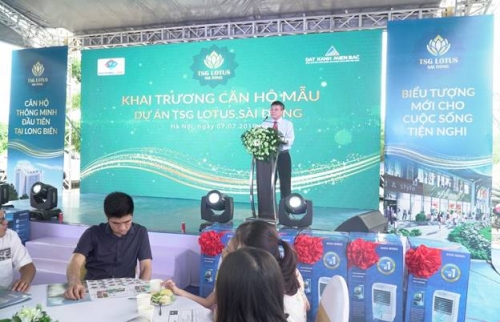 Đông đảo khách hàng tham dự khai trương căn hộ mẫu TSG Lotus Sài Đồng