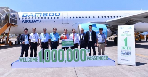 Bamboo Airways đón hành khách thứ 1 triệu tại sân bay Phù Cát – Bình Định