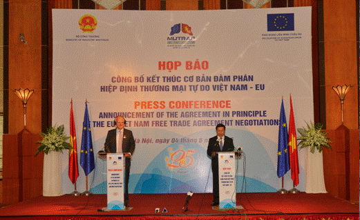 Thỏa thuận trên nguyên tắc kết thúc đàm phán FTA Việt Nam - EU