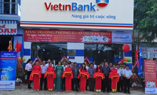 VietinBank Kon Tum khai trương Phòng giao dịch Sa Thầy