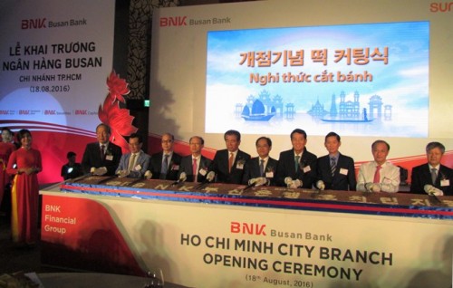 Chi nhánh Ngân hàng Busan tại TP.HCM chính thức khai trương