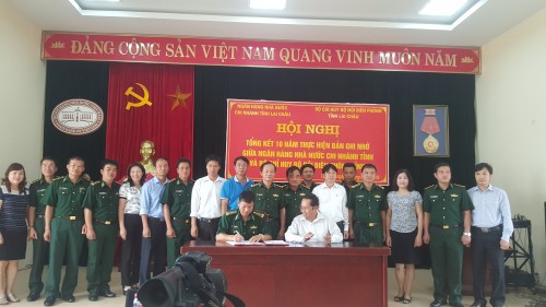NHNN Chi nhánh Lai Châu và BCH Bộ đội biên phòng Lai Châu ký kết hợp tác