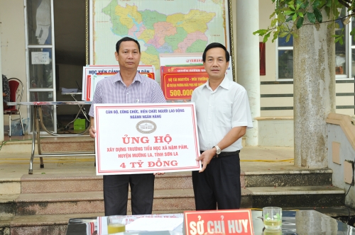 Ngành Ngân hàng hỗ trợ khắc phục hậu quả thiên tai tại Sơn La