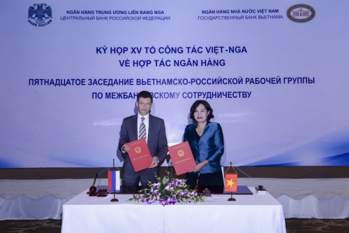Ngân hàng Trung ương hai nước Việt Nam - Nga cam kết tiếp tục hợp tác chặt chẽ