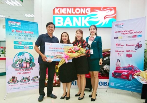 Kienlongbank trao giải cho 90 khách hàng may mắn trúng thưởng