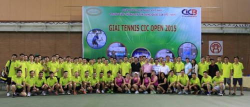 Giải tennis CIC OPEN 2015 thành công tốt đẹp