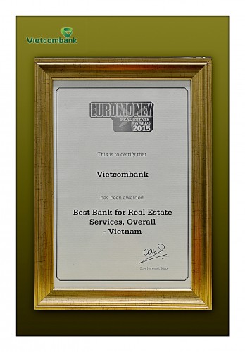 Vietcombank là NH tốt nhất Việt Nam về dịch vụ BĐS