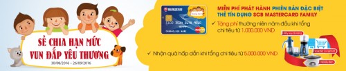 SCB ưu đãi cho khách hàng mở thẻ tín dụng quốc tế MasterCard