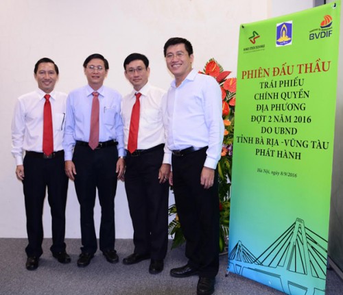 Phát hành thành công 500 tỷ đồng trái phiếu chính quyền địa phương Bà Rịa - Vũng Tàu