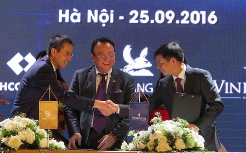 Vingroup,Techcombank và Tân Hoàng Minh ký kết hợp tác