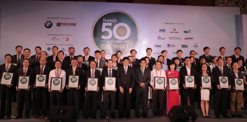 Forbes Việt Nam vinh danh “50 công ty niêm yết tốt nhất” năm 2016