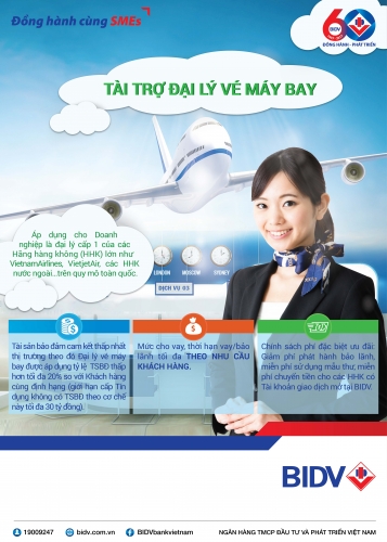 BIDV ra mắt sản phẩm dành riêng cho đại lý vé máy bay với nhiều ưu đãi