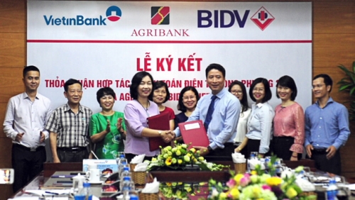 VietinBank, Agribank và BIDV ký hợp tác song phương thanh toán điện tử 24/7