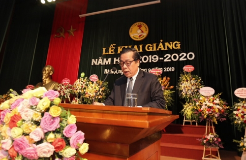 Phó Thống đốc Nguyễn Kim Anh dự Lễ khai giảng năm học 2019-2020 tại Học viện Ngân hàng