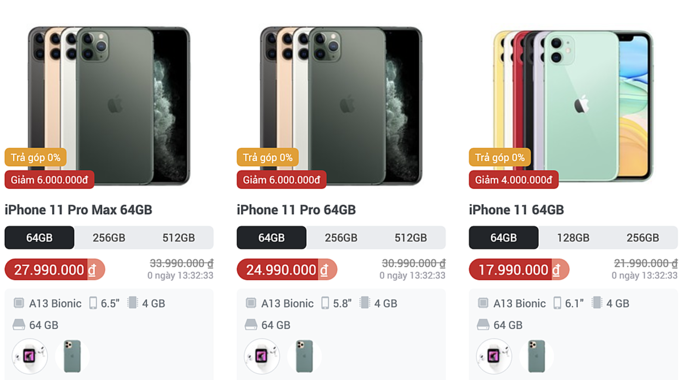 iPhone 11 giảm giá mạnh trước khi iPhone 12 ra mắt