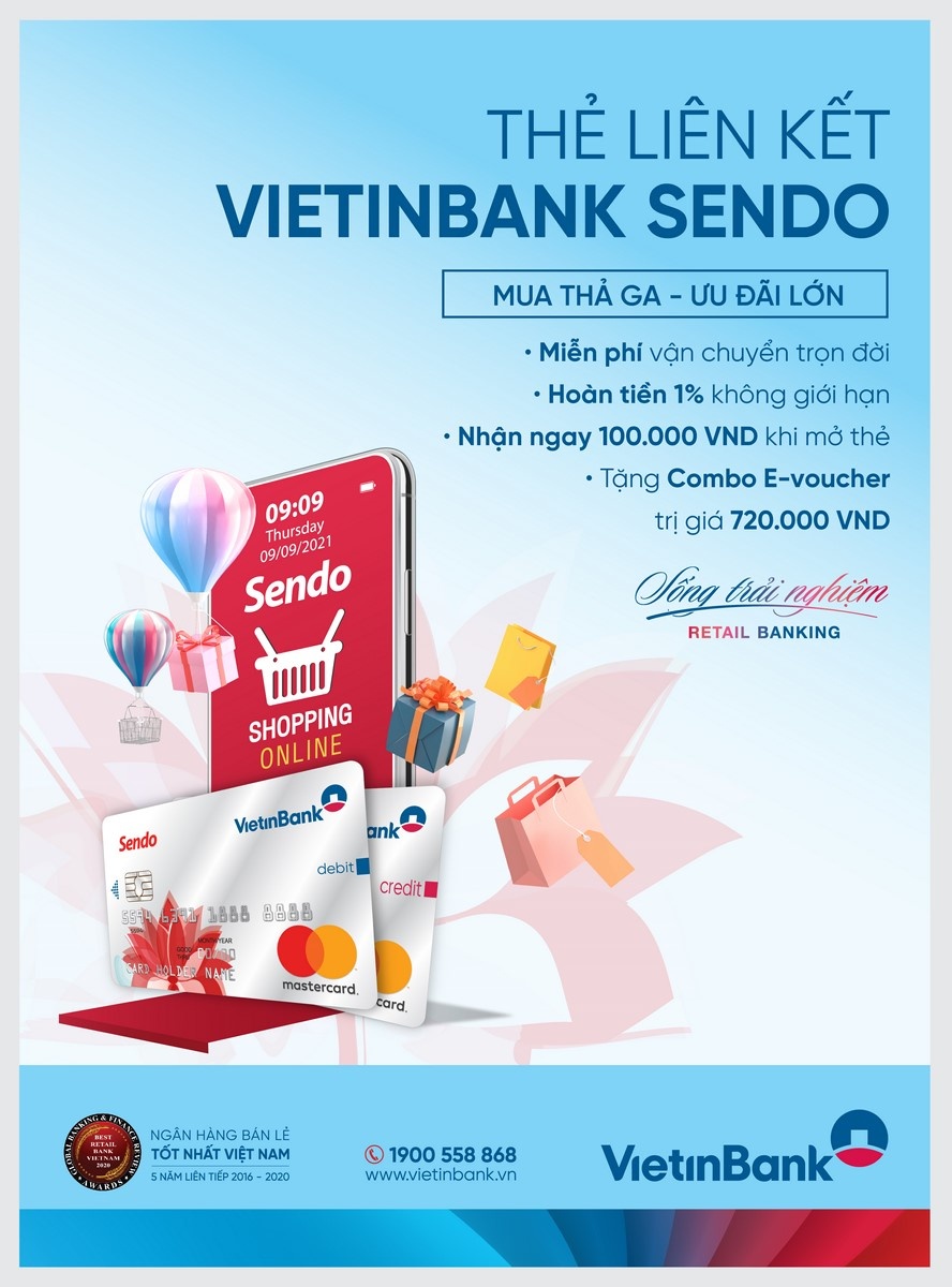Thẻ MasterCard Platinum VietinBank Sendo: Đặc quyền ưu đãi không giới hạn
