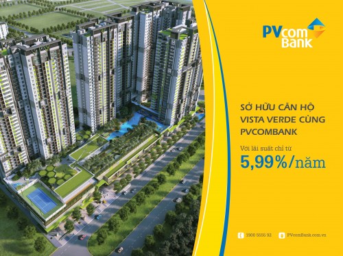 PVcomBank cho vay ưu đãi mua nhà Dự án Krista và Vista Verde