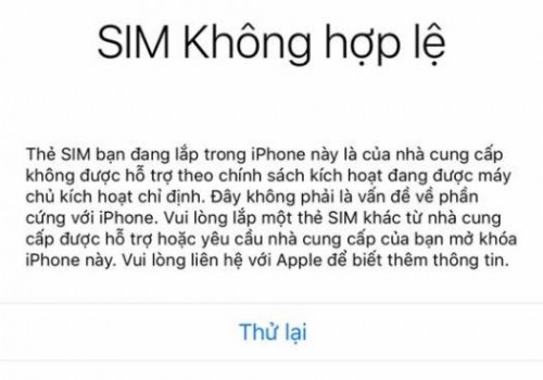 Chưa có cách khắc phục các iPhone bỗng dưng bị khóa SIM