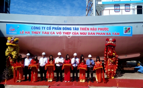 Quảng Nam: Hạ thủy tàu vỏ thép đóng mới theo Nghị định 67