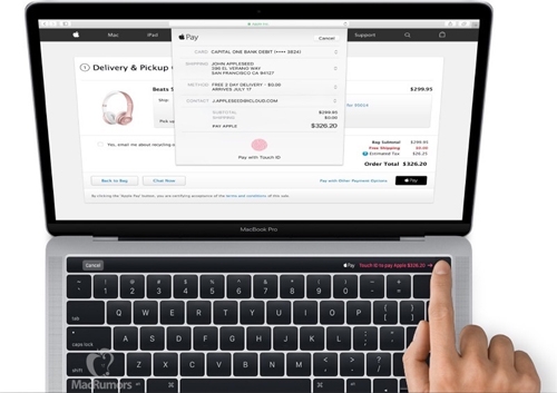 MacBook có màn hình OLED phụ, TouchID lộ diện