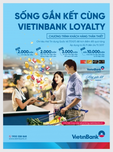 Quẹt thẻ đã tay, nhận quà ngay cùng VietinBank Loyalty