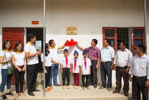 BAC A BANK xây trường cho học sinh vùng núi cao Nghệ An