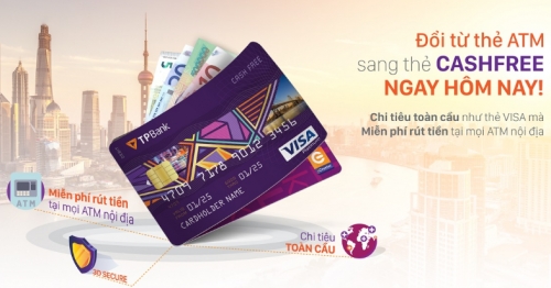 Miễn phí đổi từ thẻ TPBank ATM sang thẻ CashFree