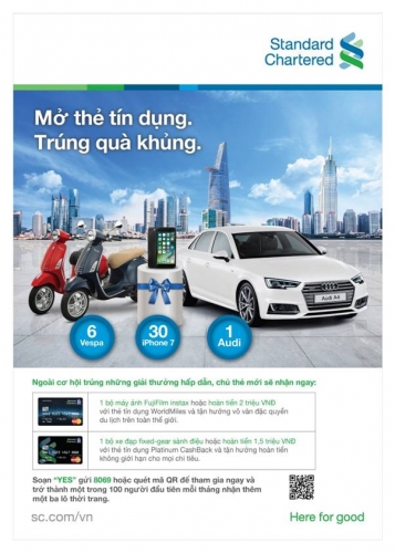 Standard Chartered Việt Nam: Tìm ra khách hàng may mắn trúng xe Audi