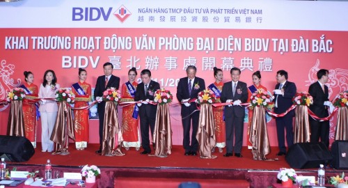 BIDV mở Văn phòng đại diện tại Đài Bắc (Đài Loan - Trung Quốc)
