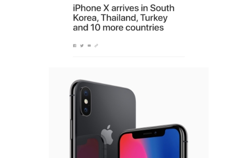 Apple tiếp tục mở bán iPhone X tại Thái Lan, Campuchia