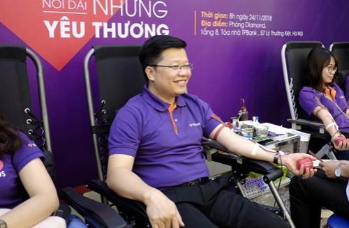 Hàng ngàn nhân viên TPBank tham gia hiến máu nhân đạo