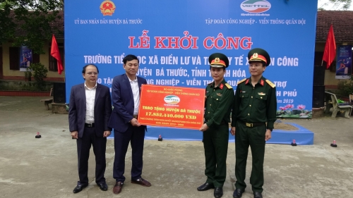 Viettel khởi công các công trình hỗ trợ huyện nghèo Bá Thước (Thanh Hóa)