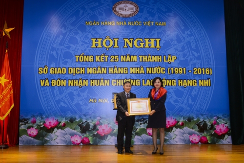 Sở Giao dịch NHNN: Kỷ niệm 25 năm thành lập và đón nhận Huân chương Lao động hạng Nhì