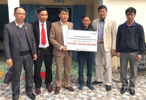 VBI chi trả 120 triệu đồng bồi thường bảo hiểm tại Thanh Hóa