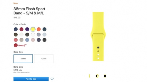 Apple bán thêm dây đeo thể thao cho Apple Watch, ốp lưng silicone màu cho iPhone X