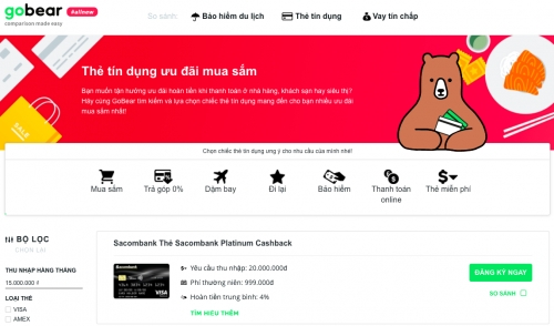 GoBear Việt Nam đạt gần 1 triệu lượt truy cập sau 1 năm hoạt động
