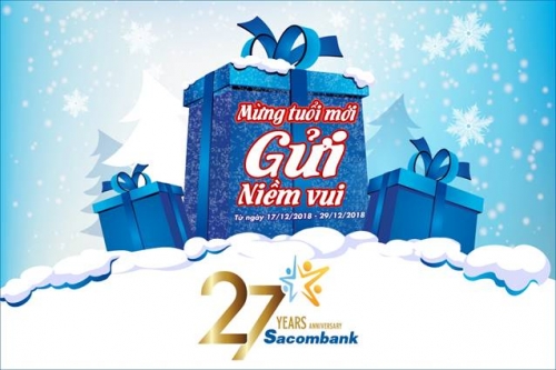 Sacombank khuyến mãi lớn trong tháng sinh nhật