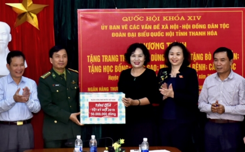 Ngành Ngân hàng tham gia cùng Đoàn công tác của Quốc hội tại huyện Mường Lát